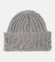 LoeweLogo ribbed-knit mohair-blend beanie