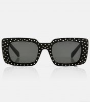 Celine EyewearEmbellished rectangular sunglasses
