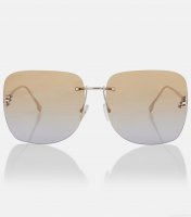 FendiFendi First Crystal square sunglasses